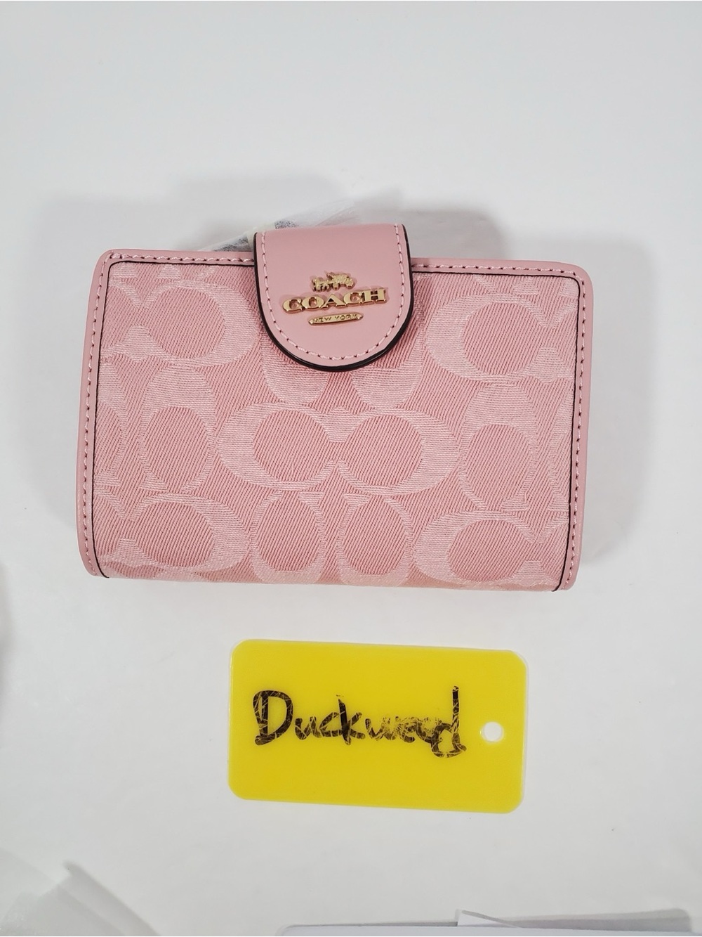 Coach Medium Corner Zip Wallet In Signature Denim CDF13 NWT